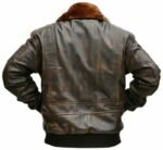 G-1 Aviator Distresses Leather Jacket, Brown Zing Apparel